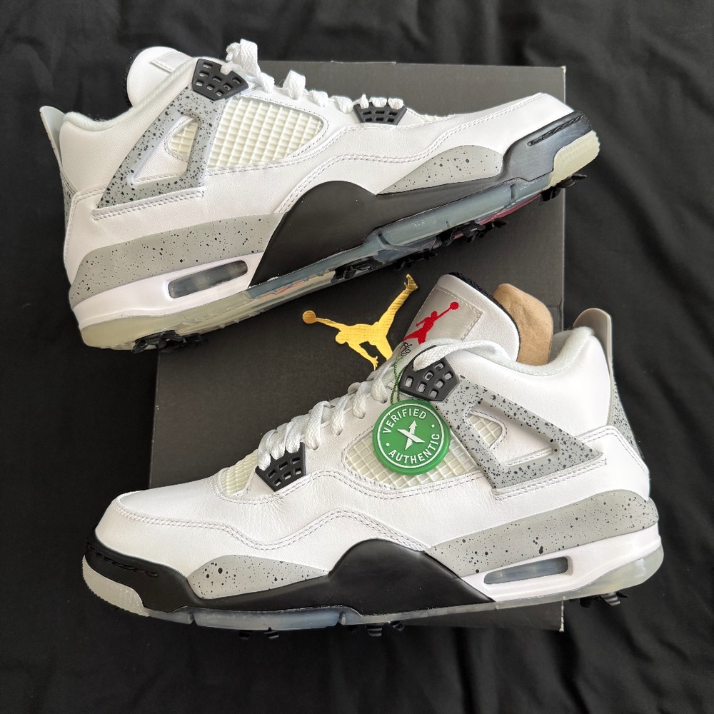 Air Jordan Cement 4 Golf Shoes